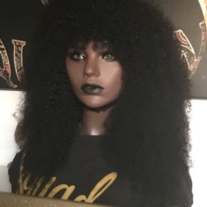 100% human Afro kinky wig